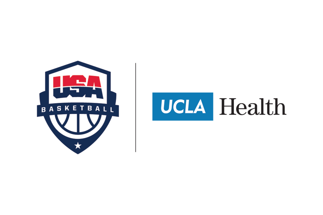 USA Basketball and UCLA Health logos